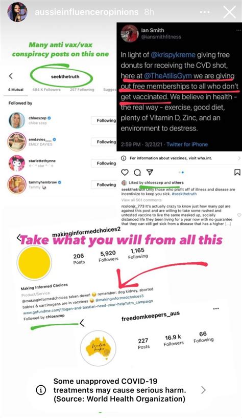 chloe szep anti vaxxer|Aussie Influencer Opinions Slams Anti.